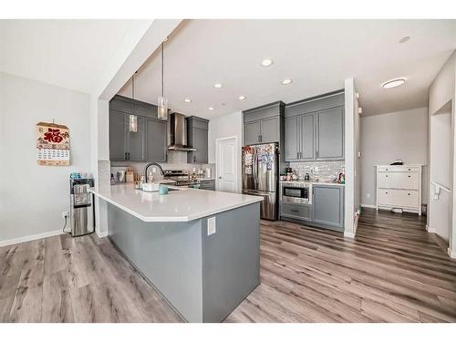 90 Howse Common Ne, Calgary, AB - Indoor Photo Showing Kitchen With Stainless Steel Kitchen With Upgraded Kitchen