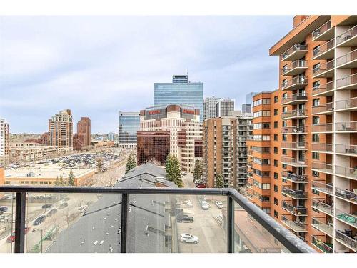 1003-735 2 Avenue Sw, Calgary, AB - Outdoor With Balcony With View