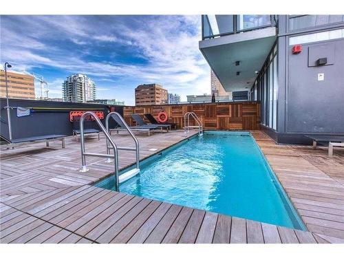 1308-1010 6 Street Sw, Calgary, AB - Outdoor With In Ground Pool With Deck Patio Veranda
