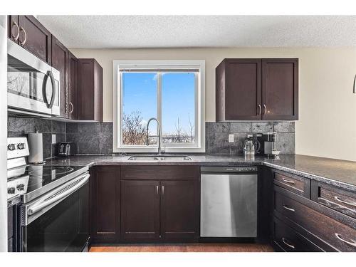 8-122 Village Heights Sw, Calgary, AB - Indoor Photo Showing Kitchen With Double Sink