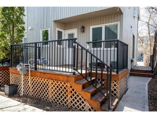 1-715 2 Avenue Nw, Calgary, AB - Outdoor With Deck Patio Veranda With Exterior