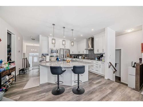 91 Carrington Crescent Nw, Calgary, AB - Indoor Photo Showing Kitchen With Upgraded Kitchen