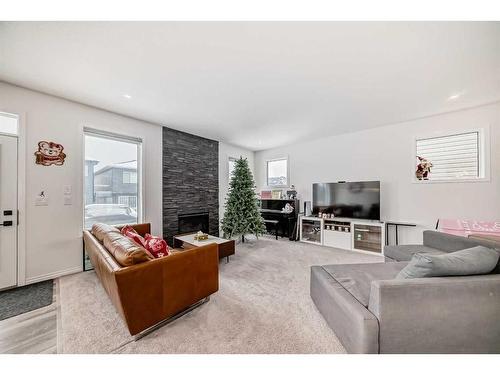 91 Carrington Crescent Nw, Calgary, AB - Indoor Photo Showing Living Room