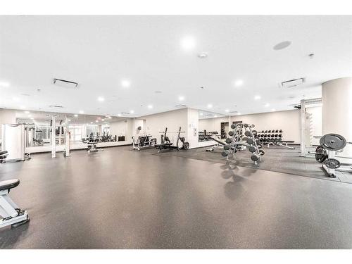 3205-211 13 Avenue Se, Calgary, AB - Indoor Photo Showing Gym Room