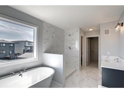 56 Precedence View, Cochrane, AB - Indoor Photo Showing Bathroom