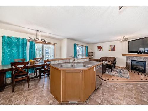 94 Cranfield Green Se, Calgary, AB - Indoor With Fireplace