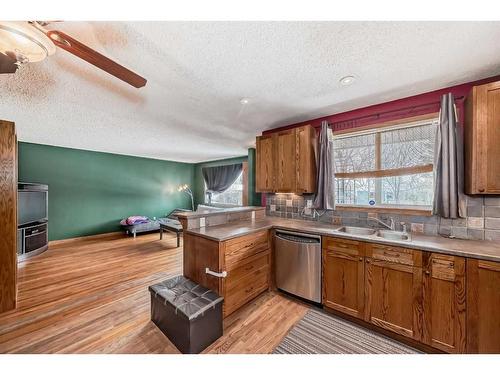3431 32A Avenue Se, Calgary, AB - Indoor Photo Showing Kitchen With Double Sink