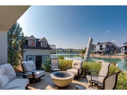 278 Mahogany Manor Se, Calgary, AB - Outdoor With Body Of Water With Deck Patio Veranda