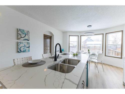 65 Silverado Saddle Avenue Sw, Calgary, AB - Indoor Photo Showing Kitchen With Double Sink