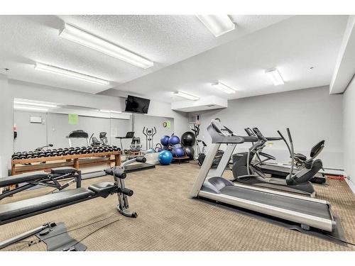 108-77 George Fox Trail, Cochrane, AB - Indoor Photo Showing Gym Room