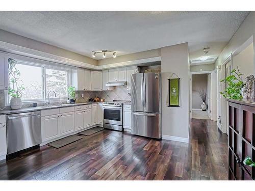 128 Nottingham Road Nw, Calgary, AB - Indoor Photo Showing Kitchen With Stainless Steel Kitchen