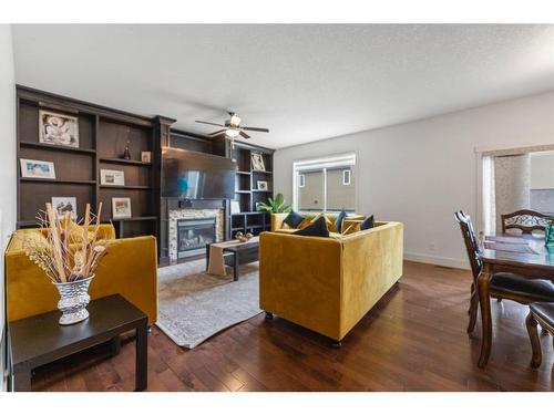 388 Kinniburgh Boulevard, Chestermere, AB - Indoor With Fireplace
