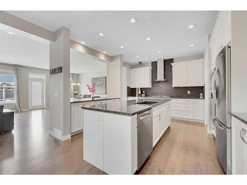 54 Auburn Meadows Court Se, Calgary, AB - Indoor Photo Showing Kitchen With Stainless Steel Kitchen With Upgraded Kitchen
