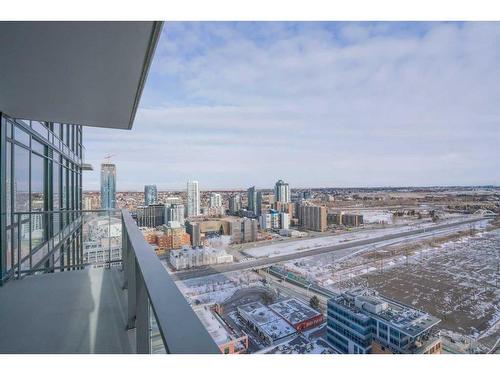 2503-1122 3 Street Se, Calgary, AB - Outdoor With Balcony With View