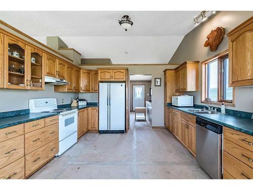 200-274128 320 Street East, Rural Foothills County, AB - Indoor Photo Showing Kitchen With Double Sink