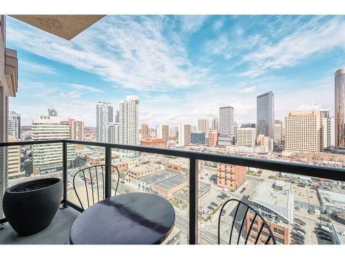1706-788 12 Avenue Sw, Calgary, AB - Outdoor With Balcony With View