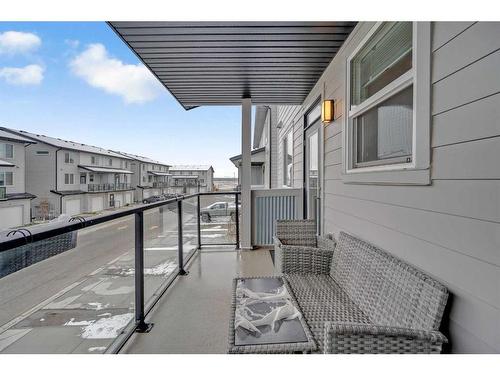 201-135 Redstone Walk Ne, Calgary, AB - Outdoor With Balcony With Exterior