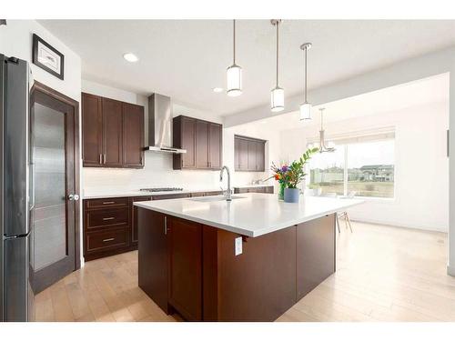 9 Cougar Ridge Cove Sw, Calgary, AB - Indoor Photo Showing Kitchen With Stainless Steel Kitchen With Upgraded Kitchen