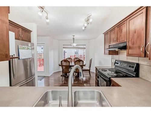 114 Cranberry Close Se, Calgary, AB - Indoor Photo Showing Kitchen With Double Sink