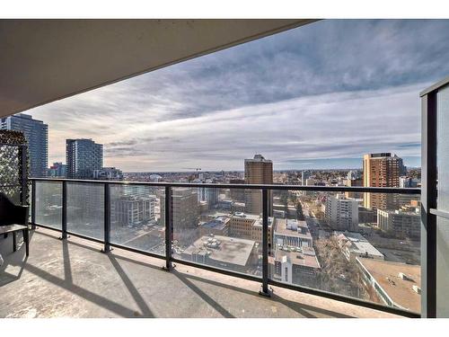 1901-1010 6 Street Sw, Calgary, AB - Outdoor With Balcony With View