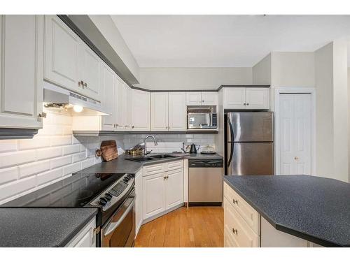 105-2 14 Street Nw, Calgary, AB - Indoor Photo Showing Kitchen With Double Sink