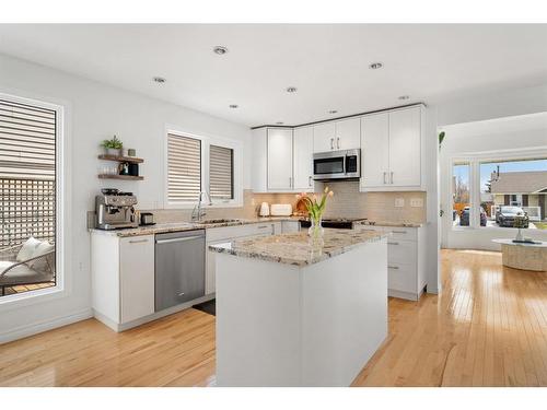 116 Stradwick Rise Sw, Calgary, AB - Indoor Photo Showing Kitchen With Stainless Steel Kitchen With Upgraded Kitchen