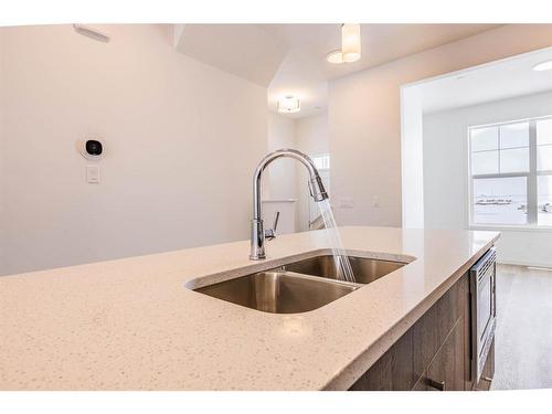 220 Hotchkiss Drive, Calgary, AB - Indoor Photo Showing Kitchen With Double Sink
