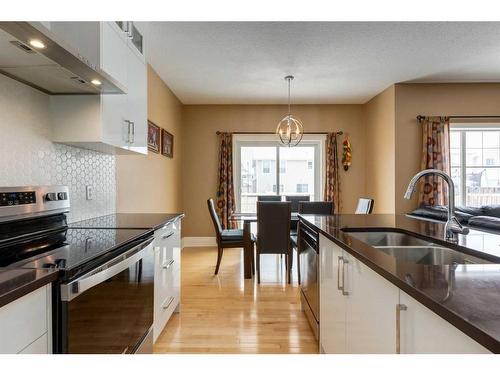 273 Cougartown Circle Sw, Calgary, AB - Indoor Photo Showing Kitchen With Double Sink With Upgraded Kitchen