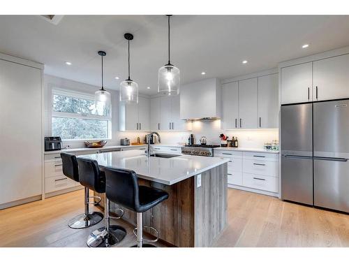 1408 Crescent Road Nw, Calgary, AB - Indoor Photo Showing Kitchen With Stainless Steel Kitchen With Upgraded Kitchen