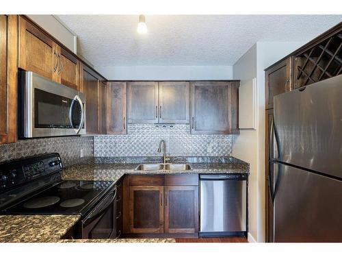 6-2104 17 Street Sw, Calgary, AB - Indoor Photo Showing Kitchen With Double Sink