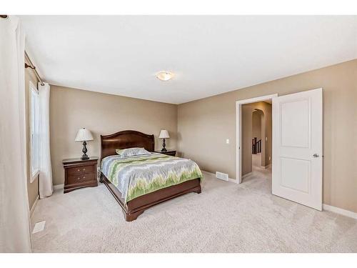 347 Silverado Boulevard Sw, Calgary, AB - Indoor Photo Showing Bedroom