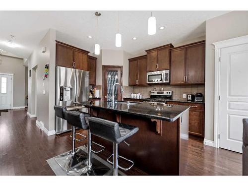 455 Redstone Drive Ne, Calgary, AB - Indoor Photo Showing Kitchen With Stainless Steel Kitchen With Upgraded Kitchen