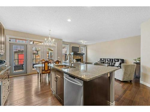 456 Mahogany Boulevard Se, Calgary, AB - Indoor Photo Showing Kitchen With Double Sink