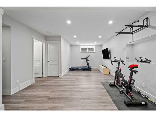90 Royal Oak Drive Nw, Calgary, AB - Indoor Photo Showing Gym Room