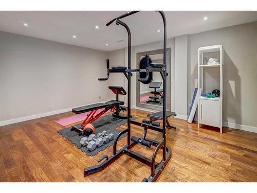 9002 Scurfield Drive Nw, Calgary, AB - Indoor Photo Showing Gym Room