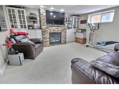 5606 28 A Avenue, Camrose, AB - Indoor With Fireplace