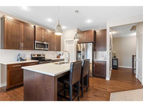 276 Walden Parade Se, Calgary, AB - Indoor Photo Showing Kitchen With Double Sink With Upgraded Kitchen