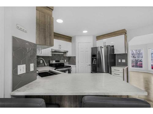 18 Taralea Crescent Ne, Calgary, AB - Indoor Photo Showing Kitchen With Double Sink With Upgraded Kitchen
