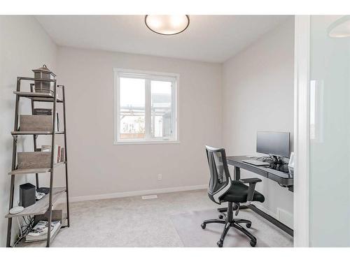 39 Silverado Crest Place Sw, Calgary, AB - Indoor Photo Showing Office
