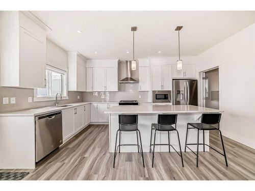 146 Homestead Park Ne, Calgary, AB - Indoor Photo Showing Kitchen With Upgraded Kitchen