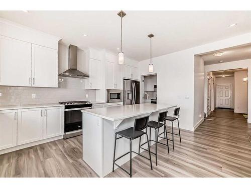 146 Homestead Park Ne, Calgary, AB - Indoor Photo Showing Kitchen With Upgraded Kitchen