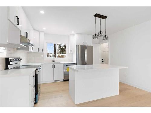 6231 4 Street Ne, Calgary, AB - Indoor Photo Showing Kitchen With Upgraded Kitchen