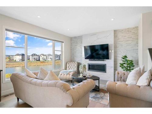 185 Carringvue Manor Nw, Calgary, AB - Indoor Photo Showing Living Room