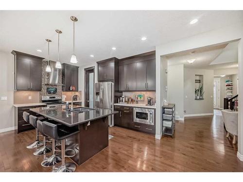 134 Mahogany Passage Se, Calgary, AB - Indoor Photo Showing Kitchen With Stainless Steel Kitchen With Upgraded Kitchen
