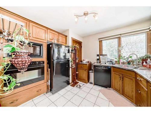 1415/1417 Rosehill Drive Nw, Calgary, AB - Indoor Photo Showing Kitchen With Double Sink