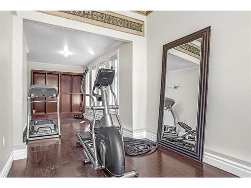 36 Elmont Green Sw, Calgary, AB - Indoor Photo Showing Gym Room