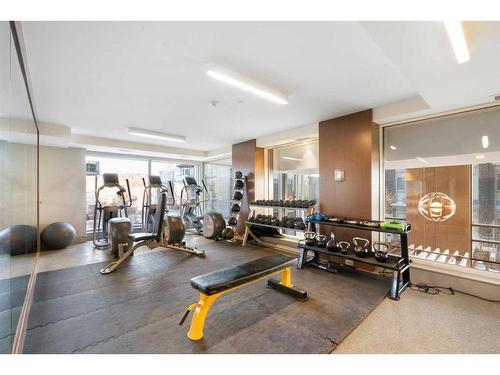 207-138 Waterfront Court Sw, Calgary, AB - Indoor Photo Showing Gym Room