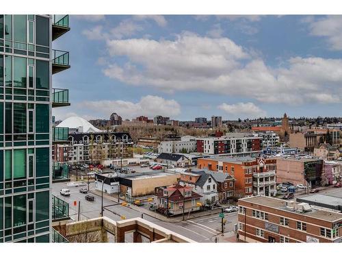 808-1410 1 Street Se, Calgary, AB - Outdoor With Balcony With Exterior
