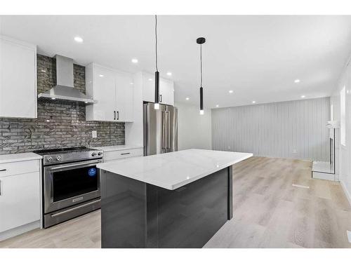 80 Scanlon Place Nw, Calgary, AB - Indoor Photo Showing Kitchen With Upgraded Kitchen
