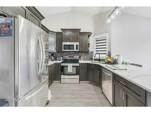 234 Aspen Creek Crescent, Strathmore, AB - Indoor Photo Showing Kitchen With Upgraded Kitchen